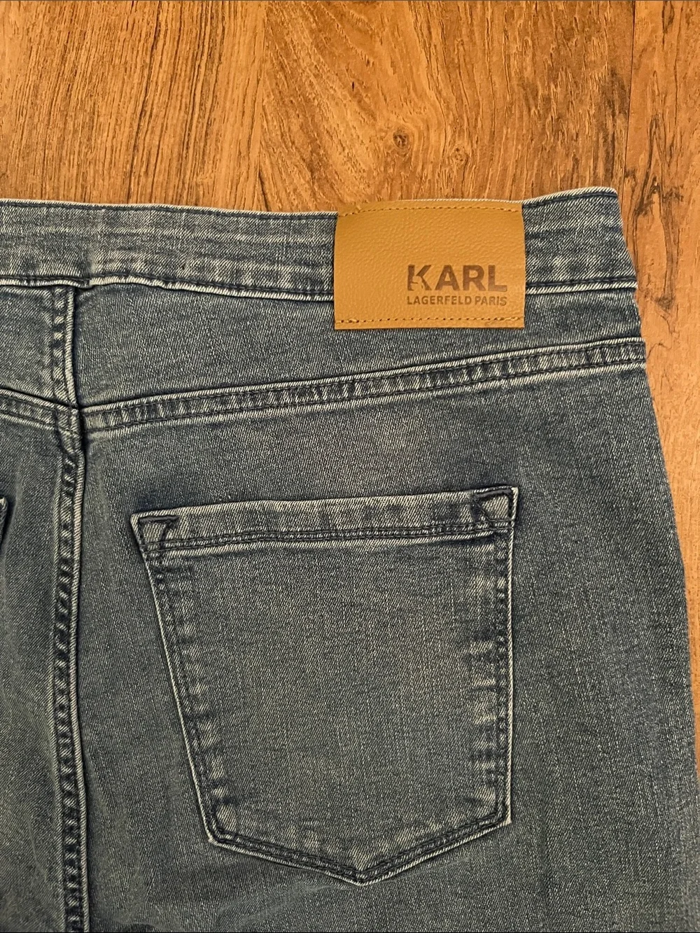 NWT Karl Lagerfeld Patch Pocket Flare Jeans